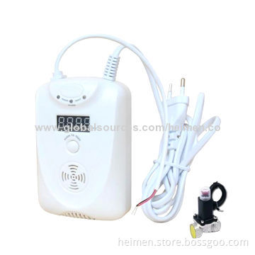 Independent AC100-240V LPG /Naturel gas detection with LED, Drive Exhaust Fan, 9V back up batteryNew